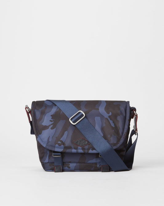 Bleecker Small Messenger Dark Blue Camo Air