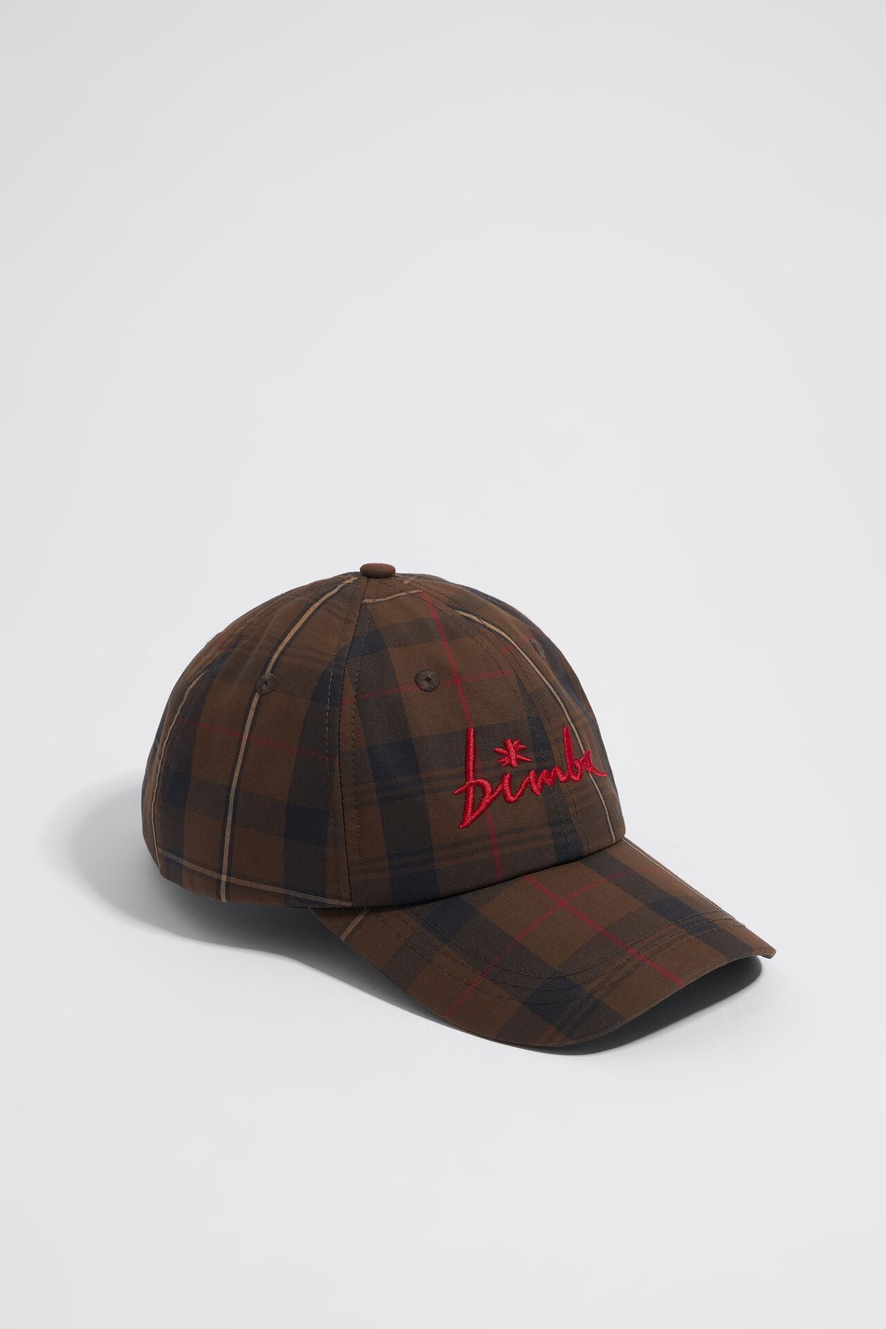 Gorra Cuadros Algodón Marrón