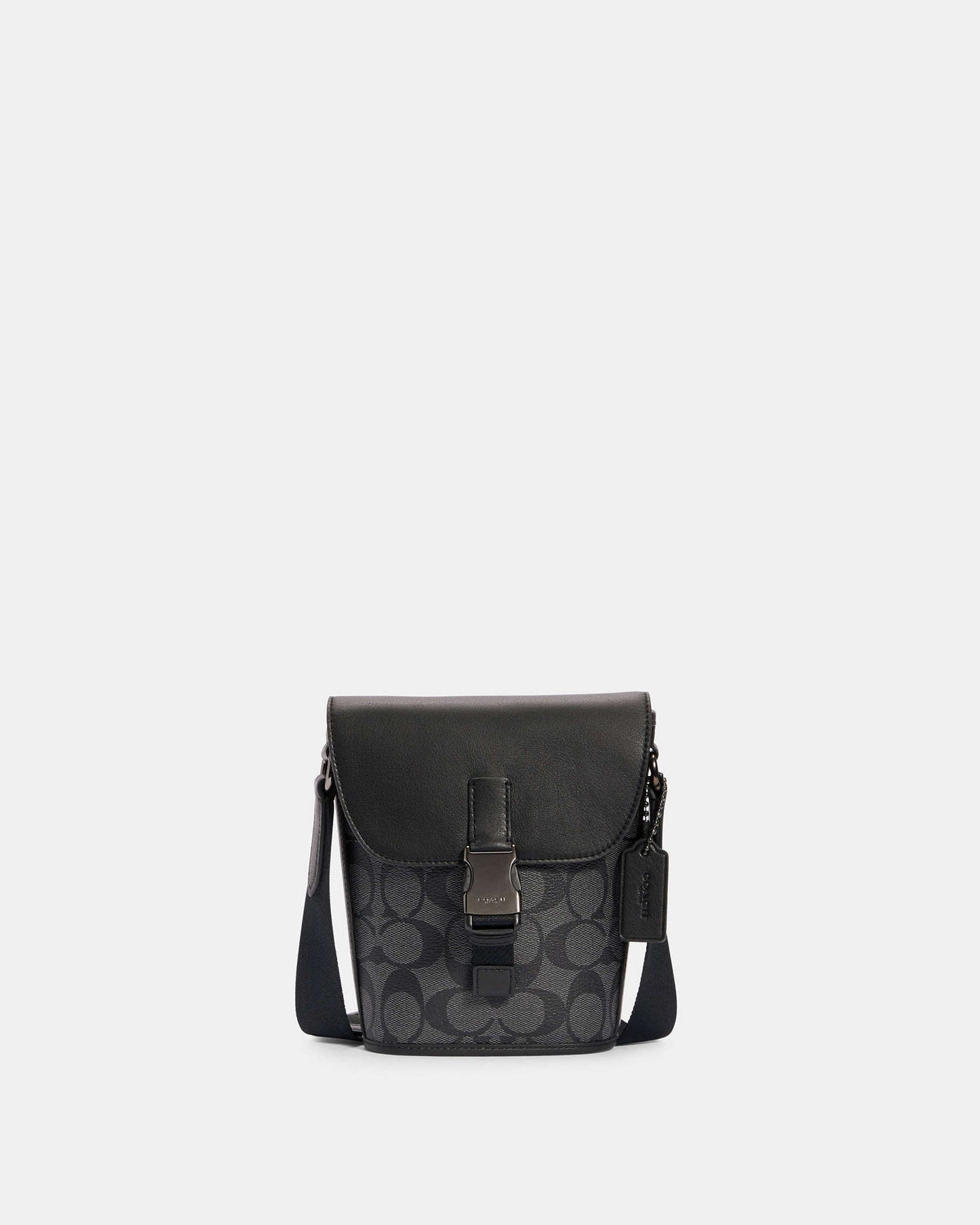 Track Small Flap Crossbody In Signature Canvas