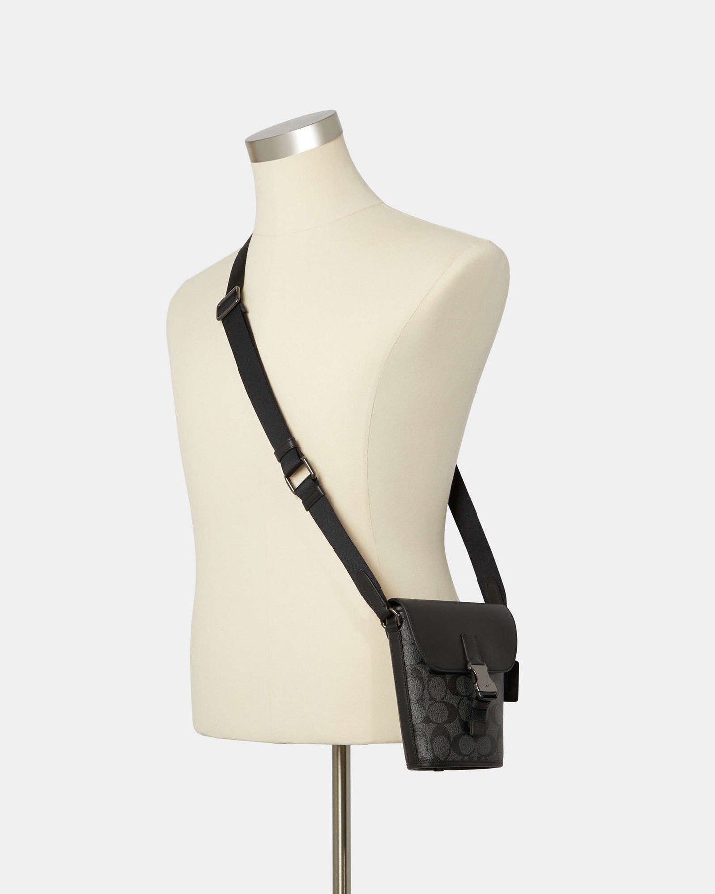 Track Small Flap Crossbody In Signature Canvas