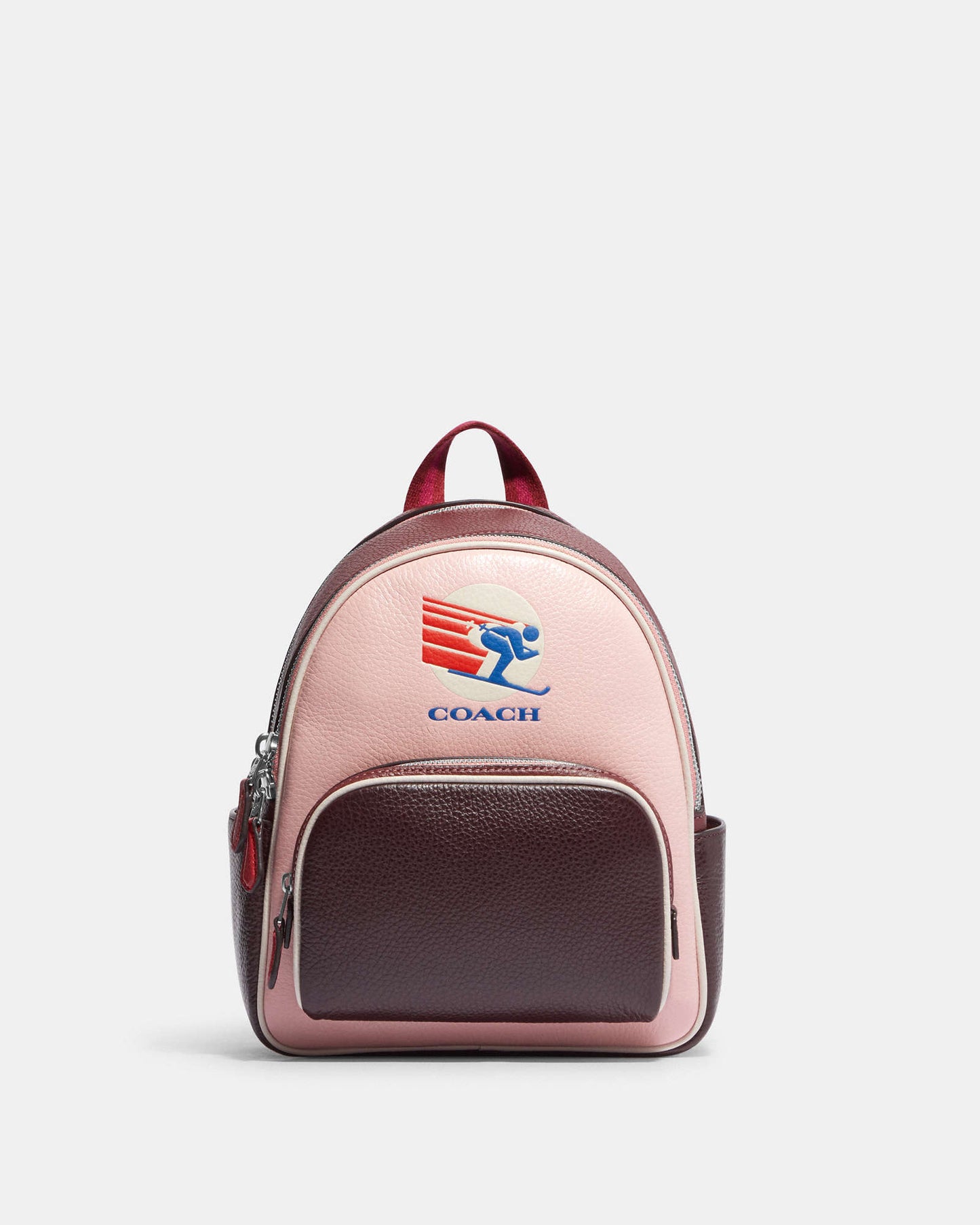 Mini Court Backpack In Colorblock With Ski Speed Graphic