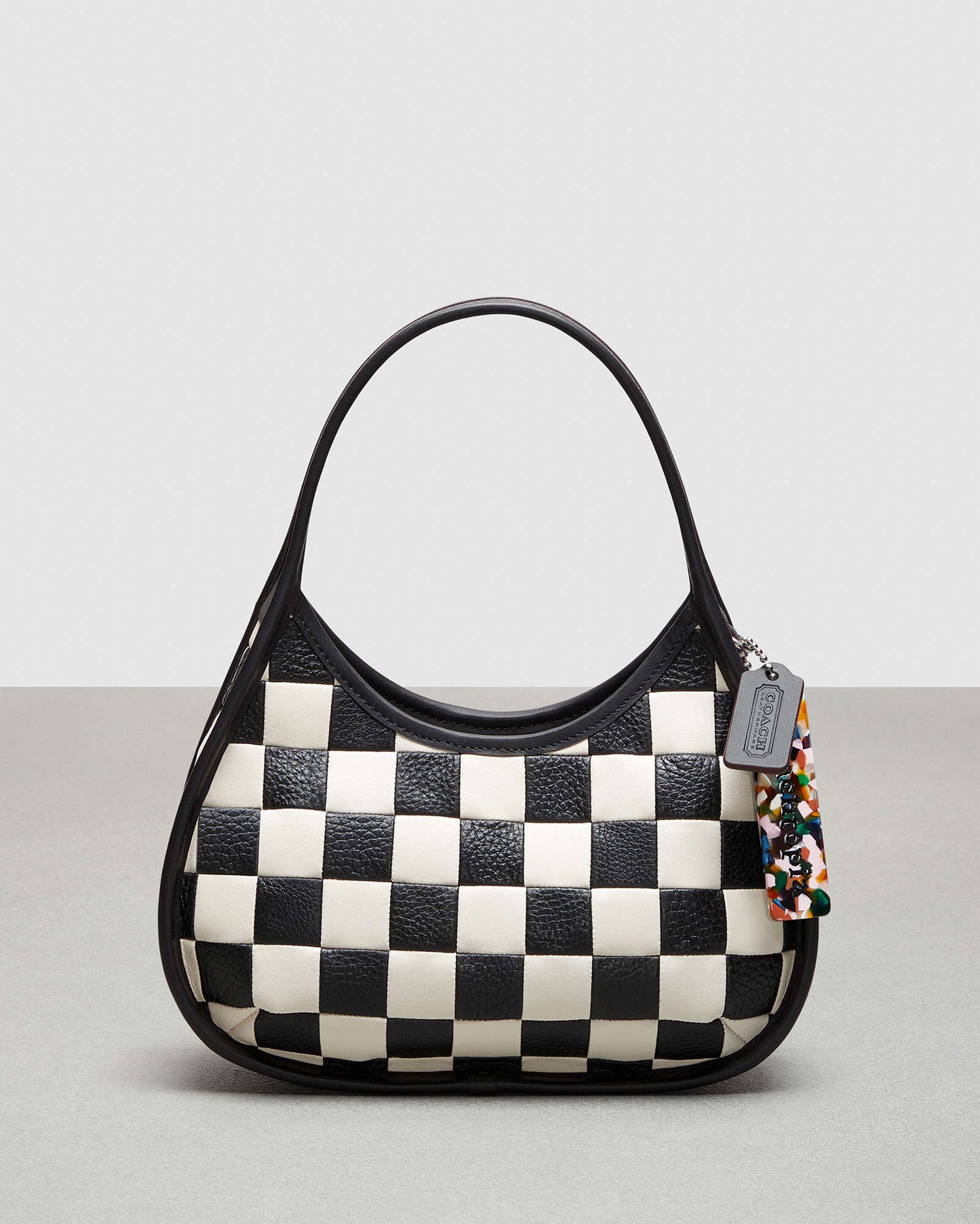 Ergo Bag In Checkerboard Patchwork Upcrafted Leather