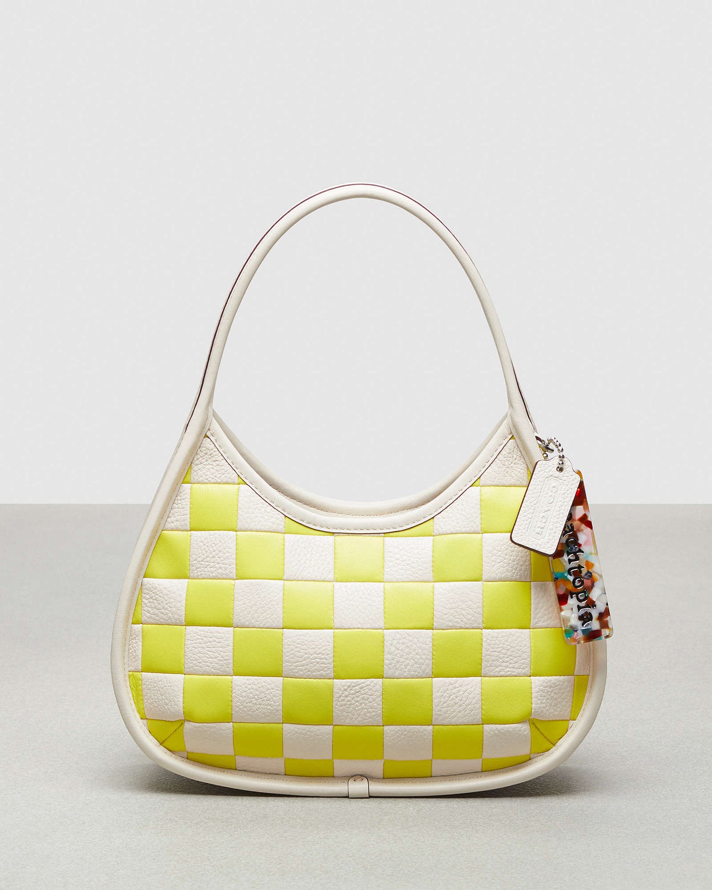 Ergo Bag In Checkerboard Patchwork Upcrafted Leather