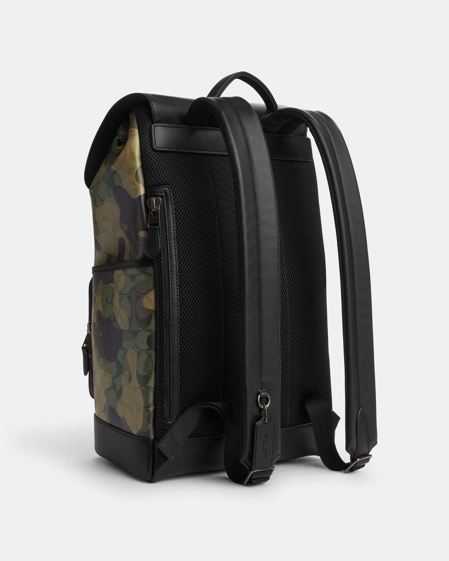 Track Backpack In Signature Canvas With Camo Print