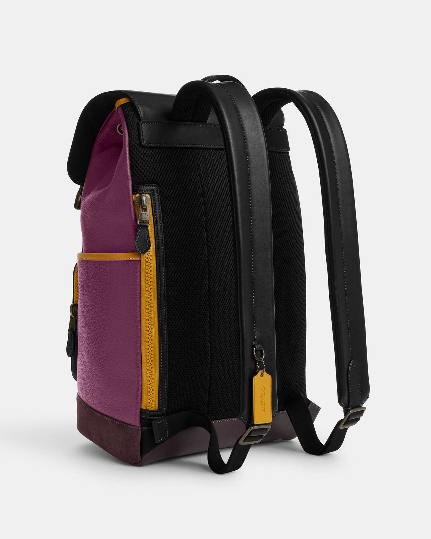 Track Backpack In Colorblock With Coach Stamp