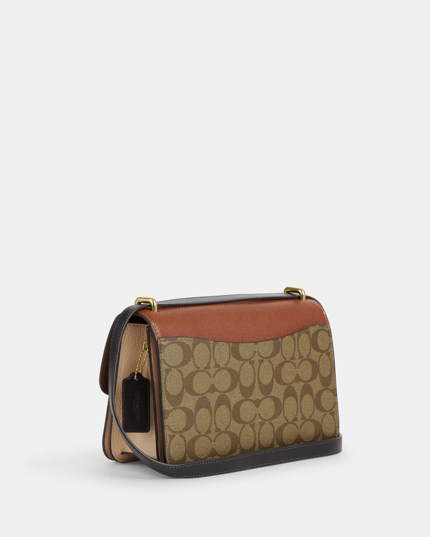 Large Morgan Square Crossbody In Colorblock Signature Canvas