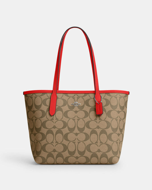 Mini City Tote In Signature Canvas