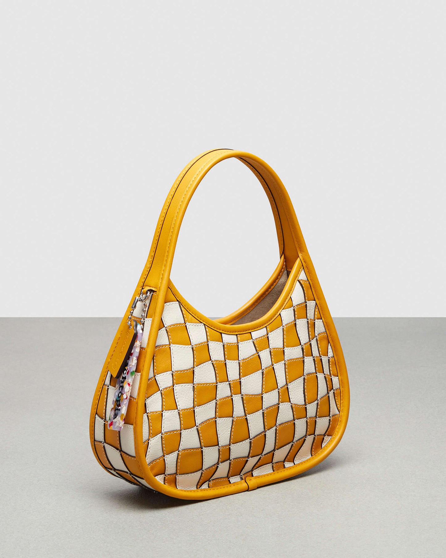 Ergo Bag In Wavy Checkerboard Upcrafted Leather