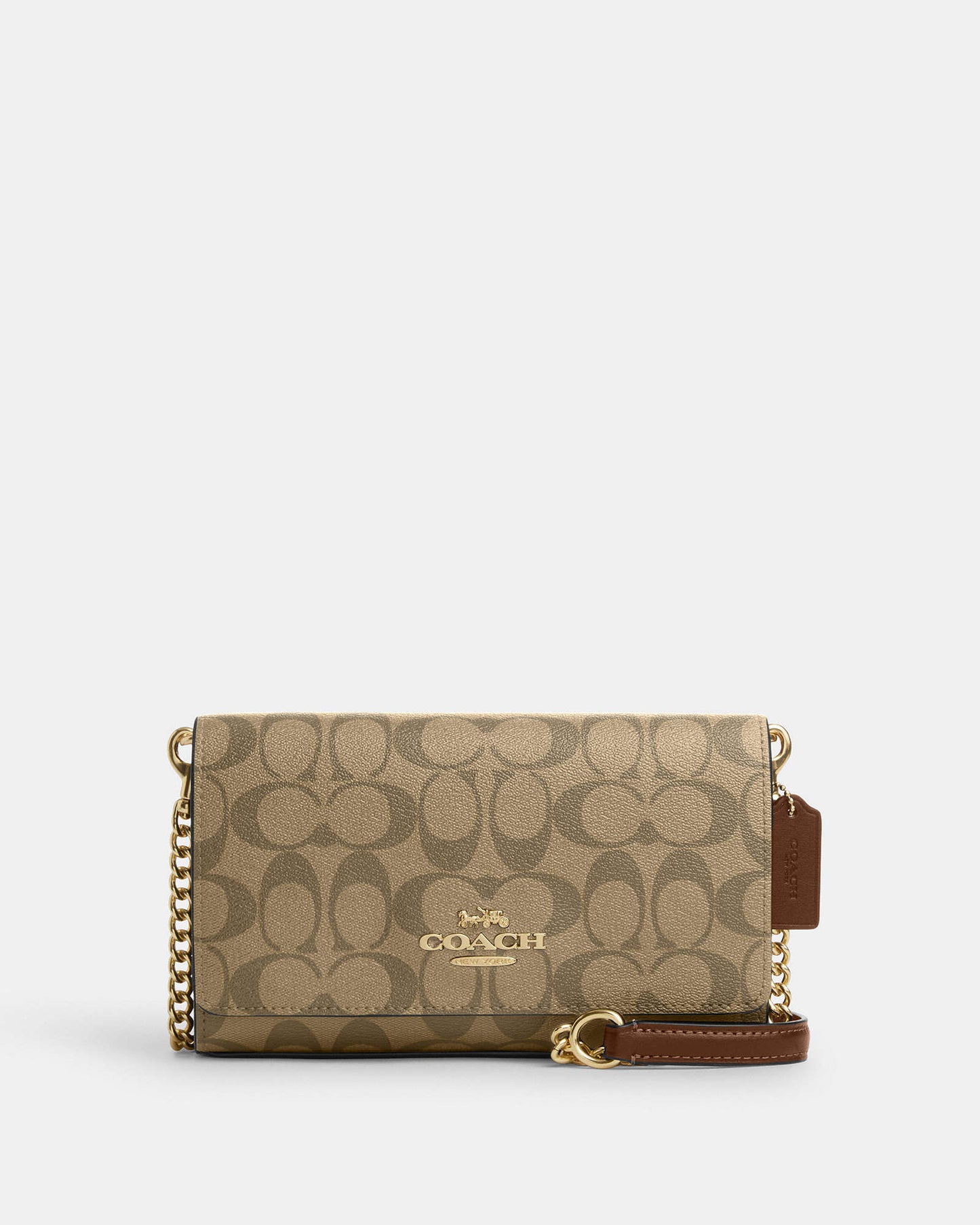 Flap Clutch Crossbody In Signature Canvas