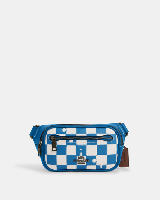 Elias Mini Belt Bag With Checkerboard Print