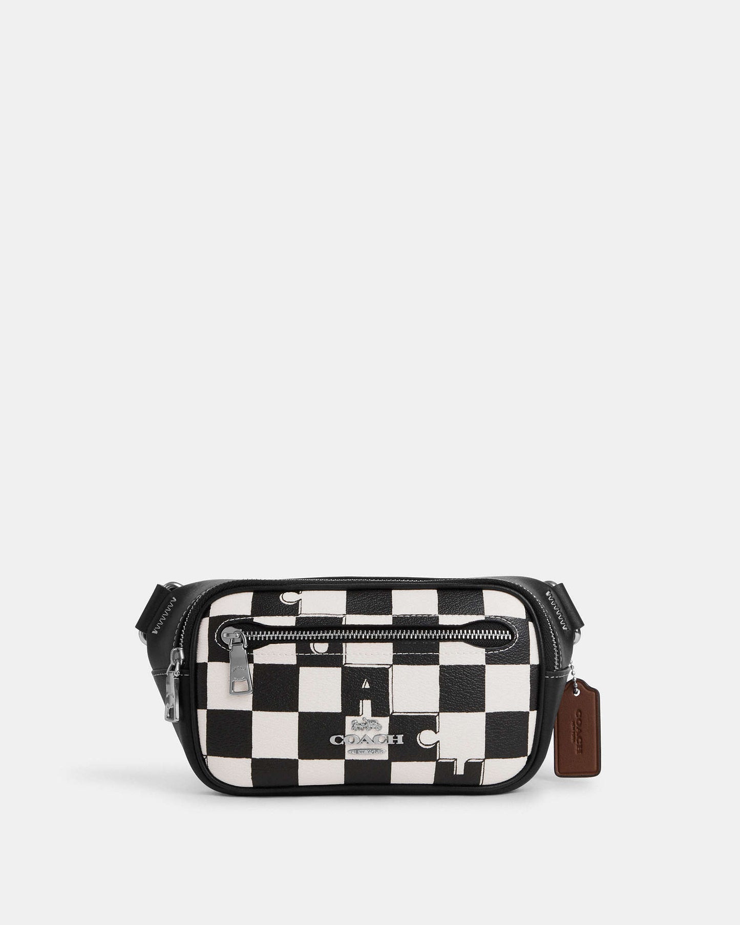 Elias Mini Belt Bag With Checkerboard Print