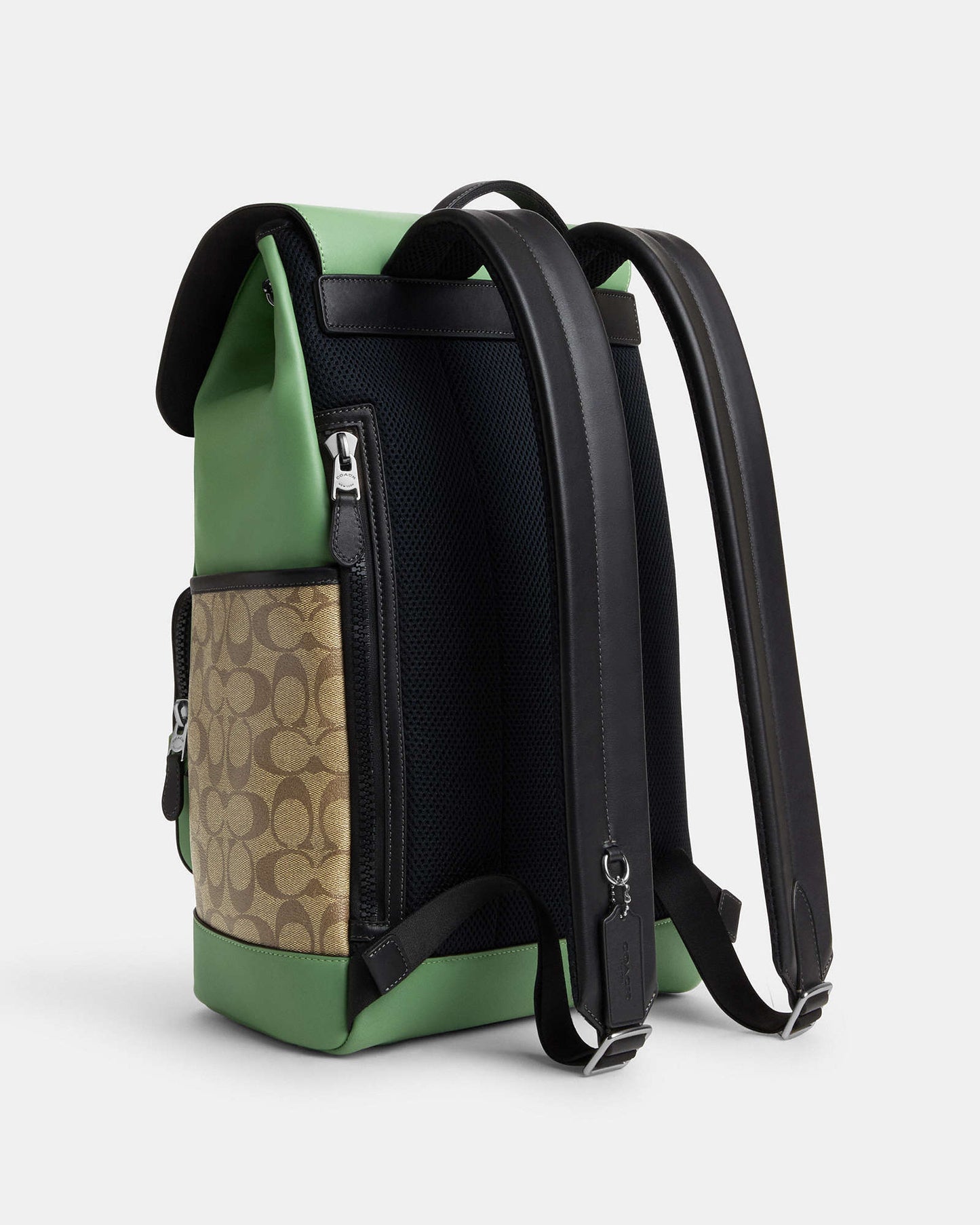 Track Backpack In Colorblock Signature Canvas