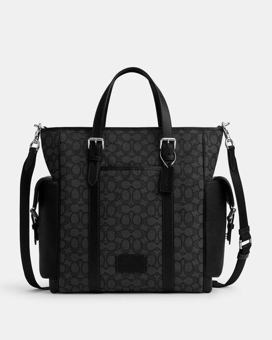 Sprint Tote In Signature Jacquard