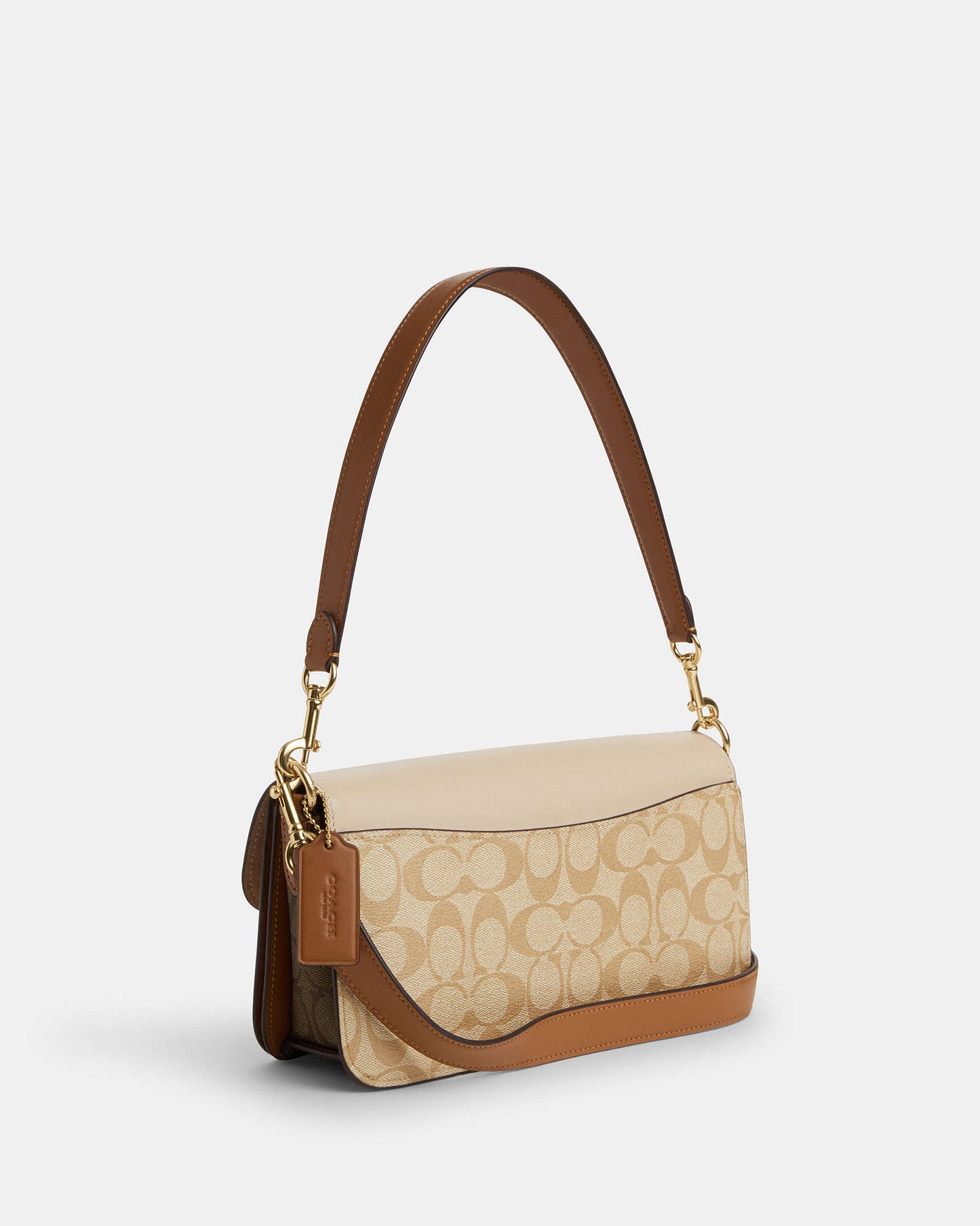 Morgan Shoulder Bag In Blocked Signature Canvas