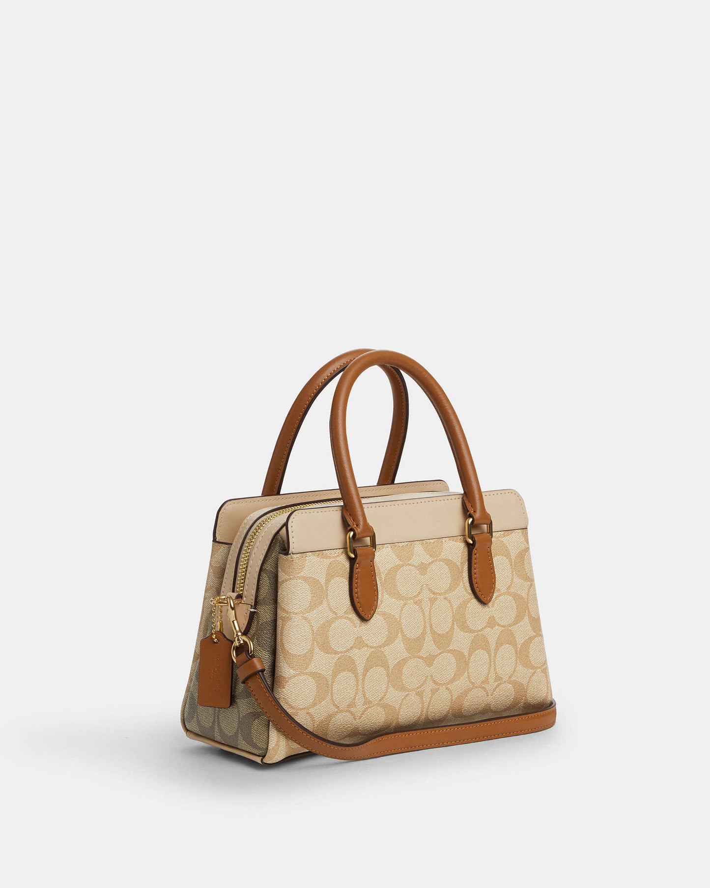 Mini Darcie Carryall In Blocked Signature Canvas