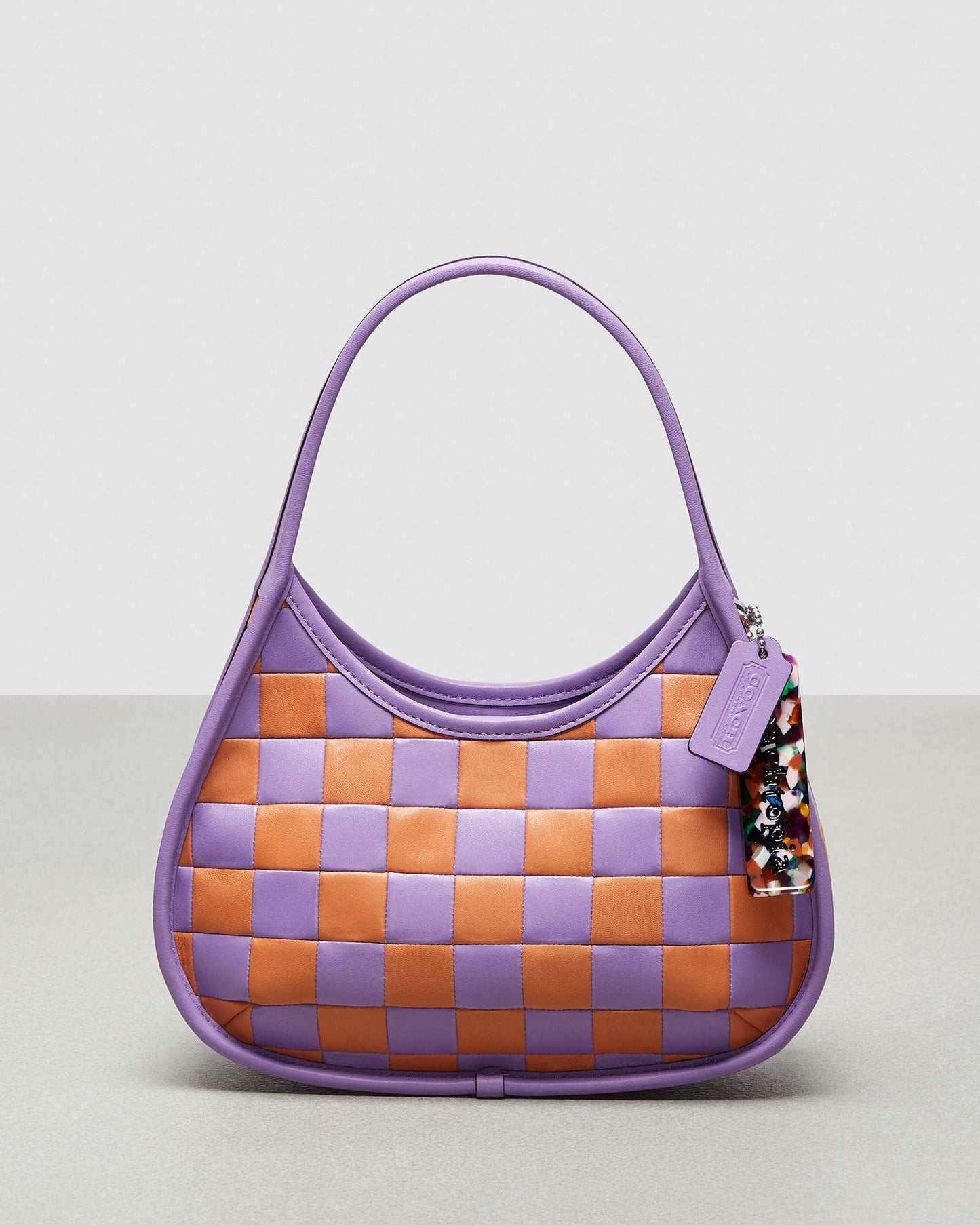 Ergo Bag In Checkerboard Patchwork Upcrafted Leather