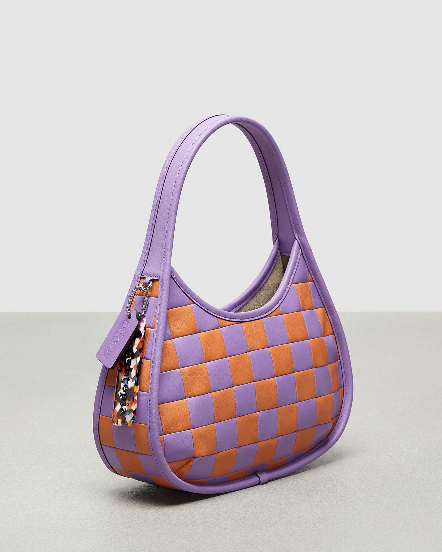 Ergo Bag In Checkerboard Patchwork Upcrafted Leather