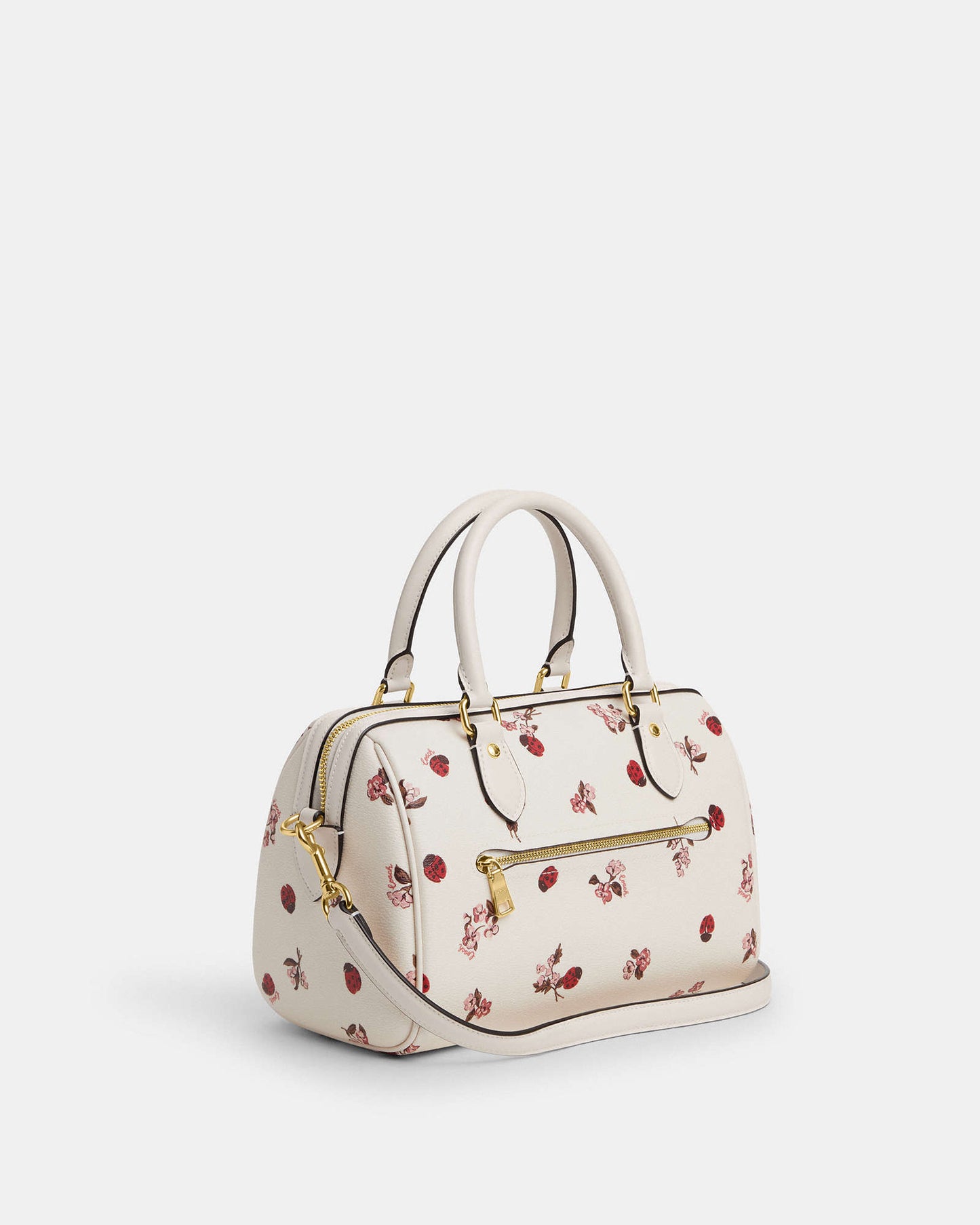 Rowan Satchel With Ladybug Floral Print