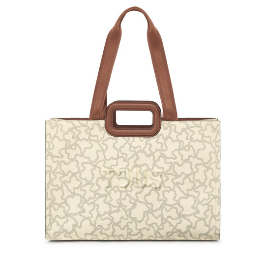 Shopper grande Amaya beige Kaos Icon