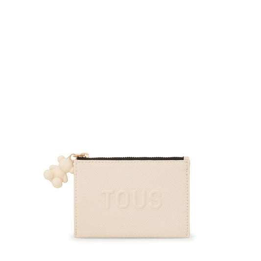 Monedero tarjetero beige TOUS La Rue New