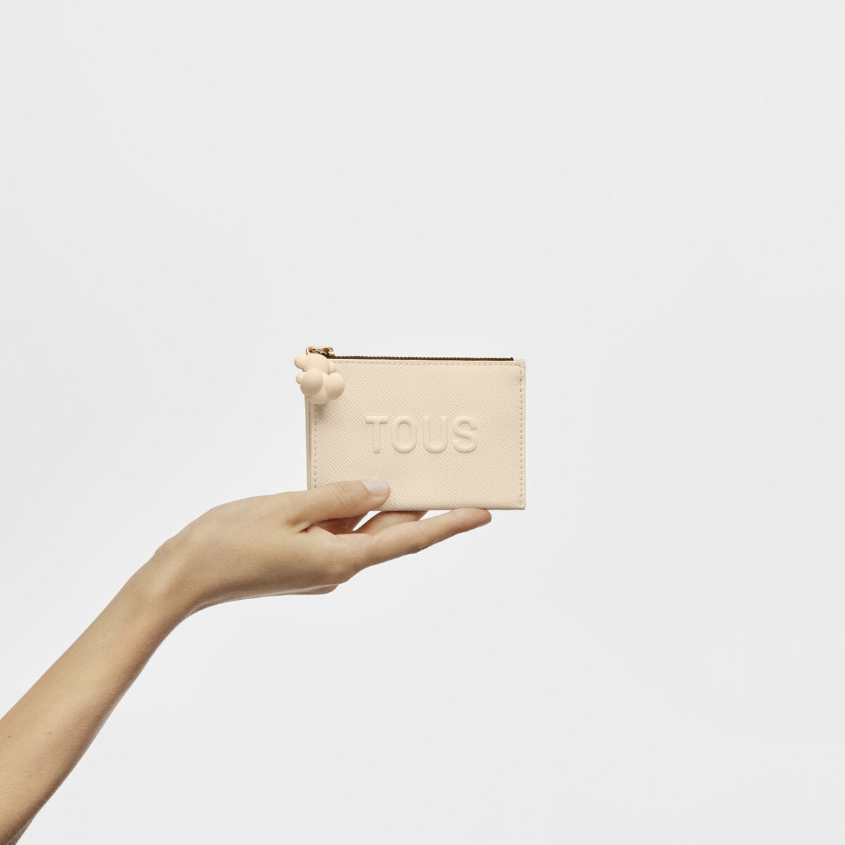 Monedero tarjetero beige TOUS La Rue New