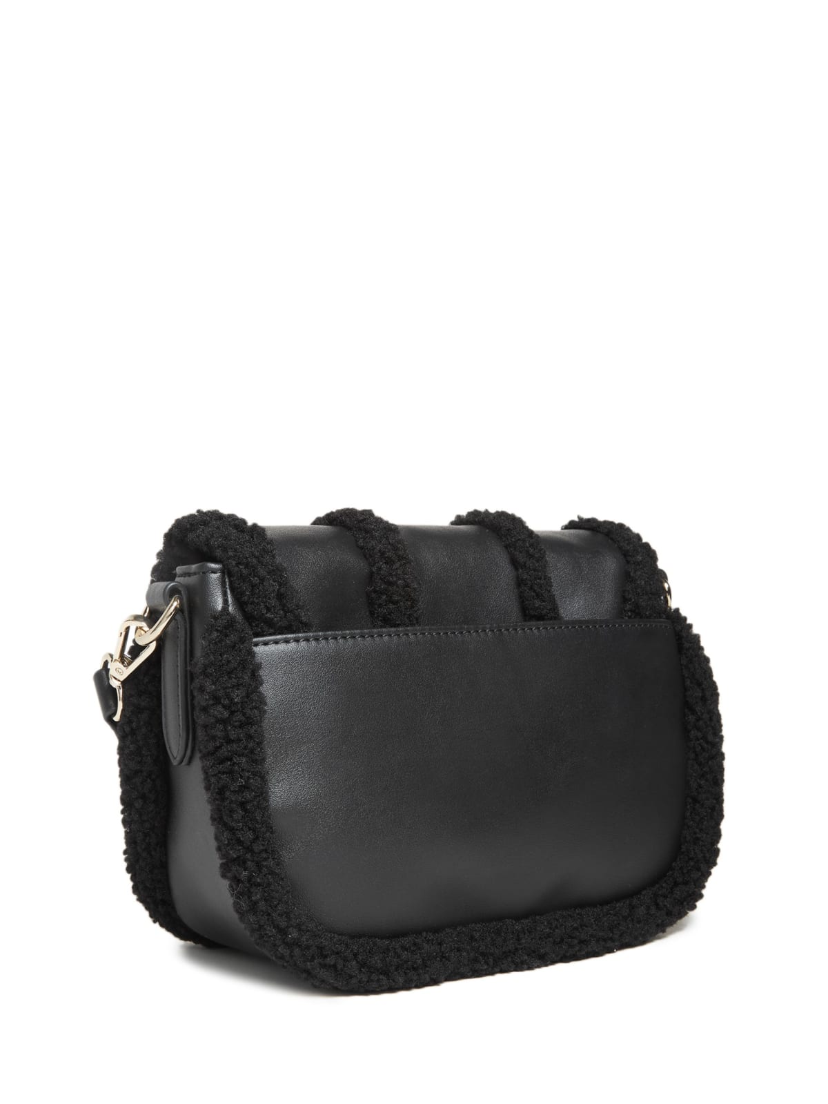 Lizzie Sherpa-Trim Crossbody