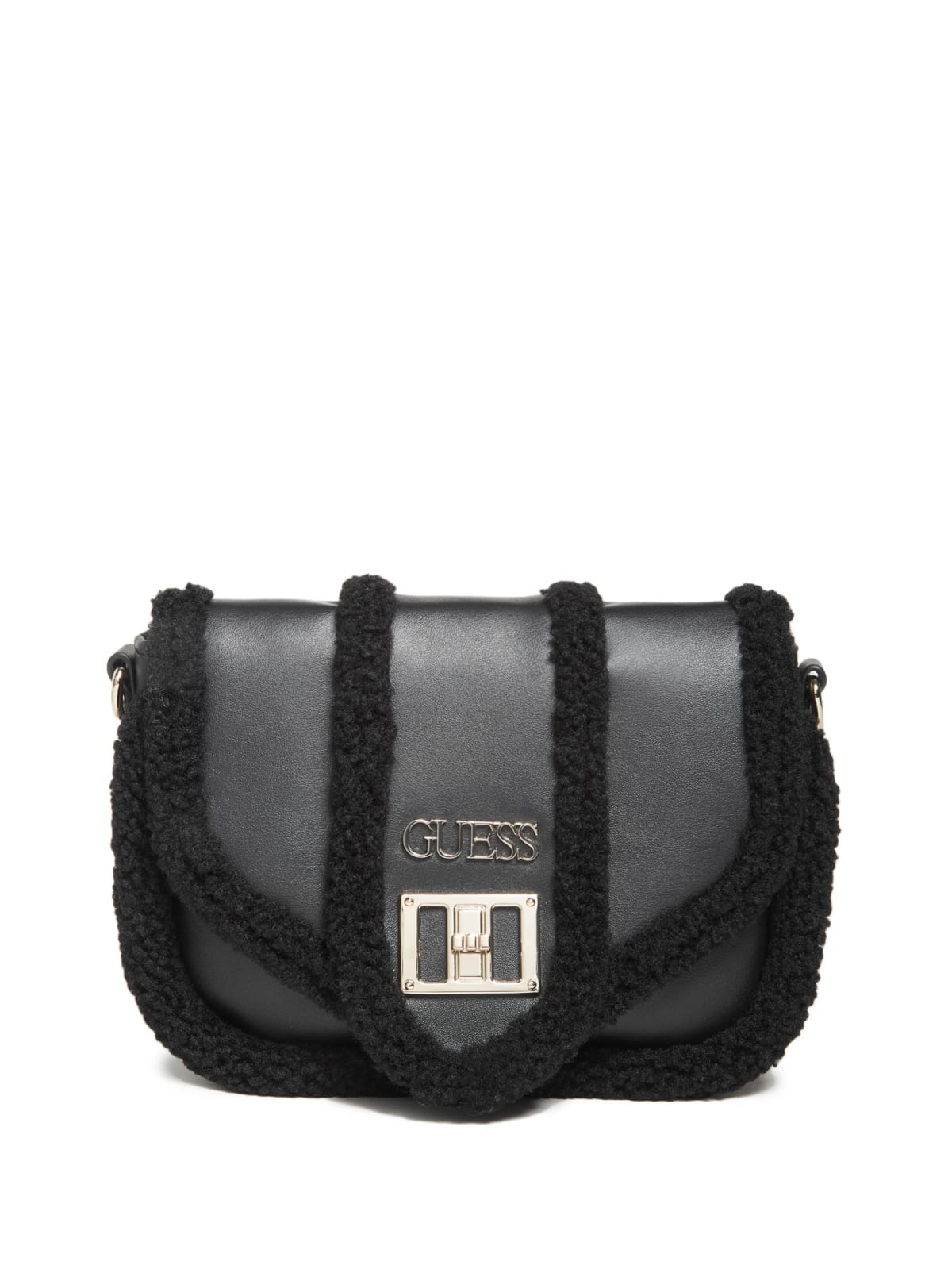 Lizzie Sherpa-Trim Crossbody