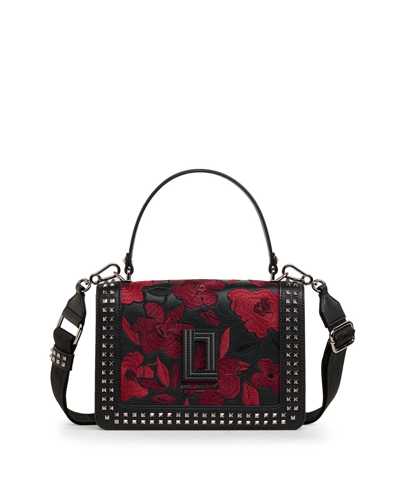 SIMONE FLORAL EMBROIDERED FLAP CROSSBODY