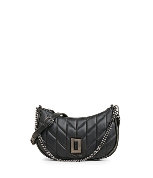 LAFAYETTE QUILTED DEMI CRESCENT CROSSBODY CLUTCH