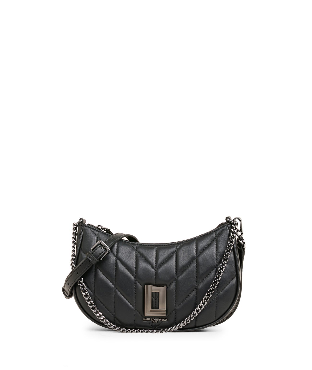 LAFAYETTE QUILTED DEMI CRESCENT CROSSBODY CLUTCH