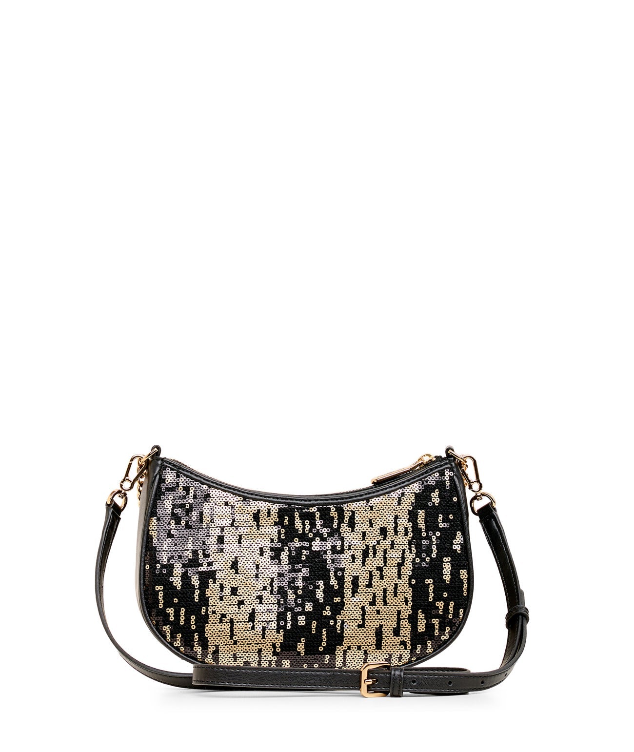 LAFAYETTE SEQUIN DEMI CRESCENT CROSSBODY CLUTCH